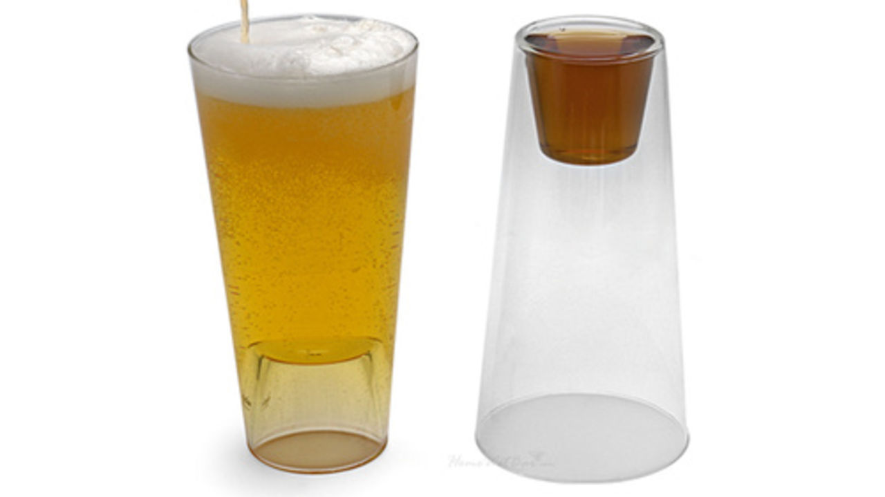 Öl och shot i samma glas