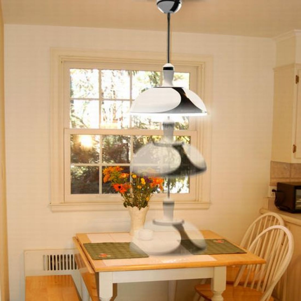 Lampa och micro i ett