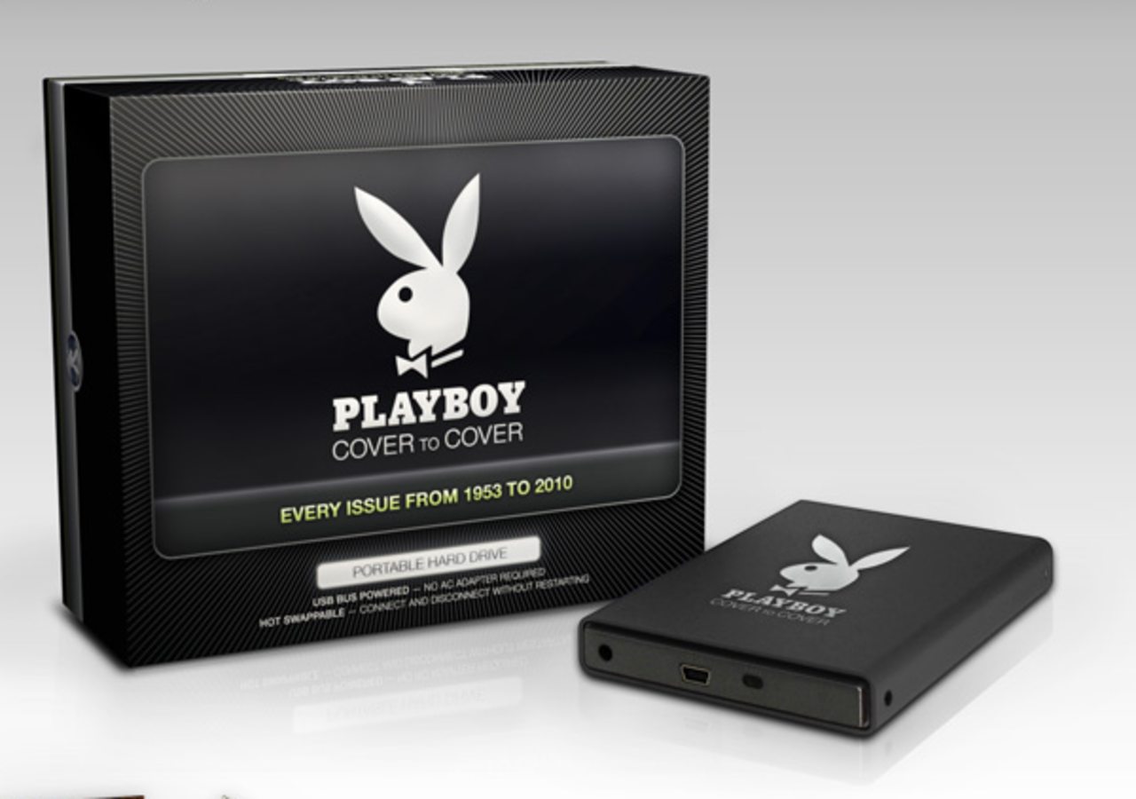 Playboy släpper hårddisk med alla Playboy-nummer