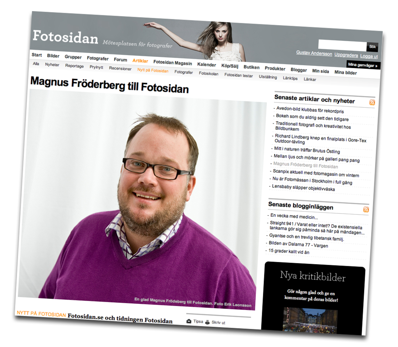 Fotosidan rekryterar Magnus Frödeberg