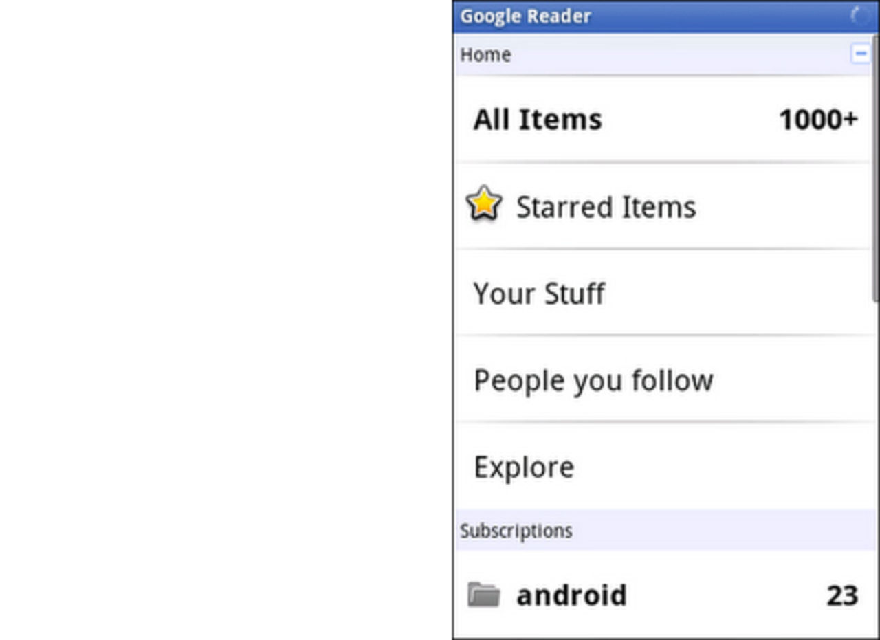 Google Reader till Android