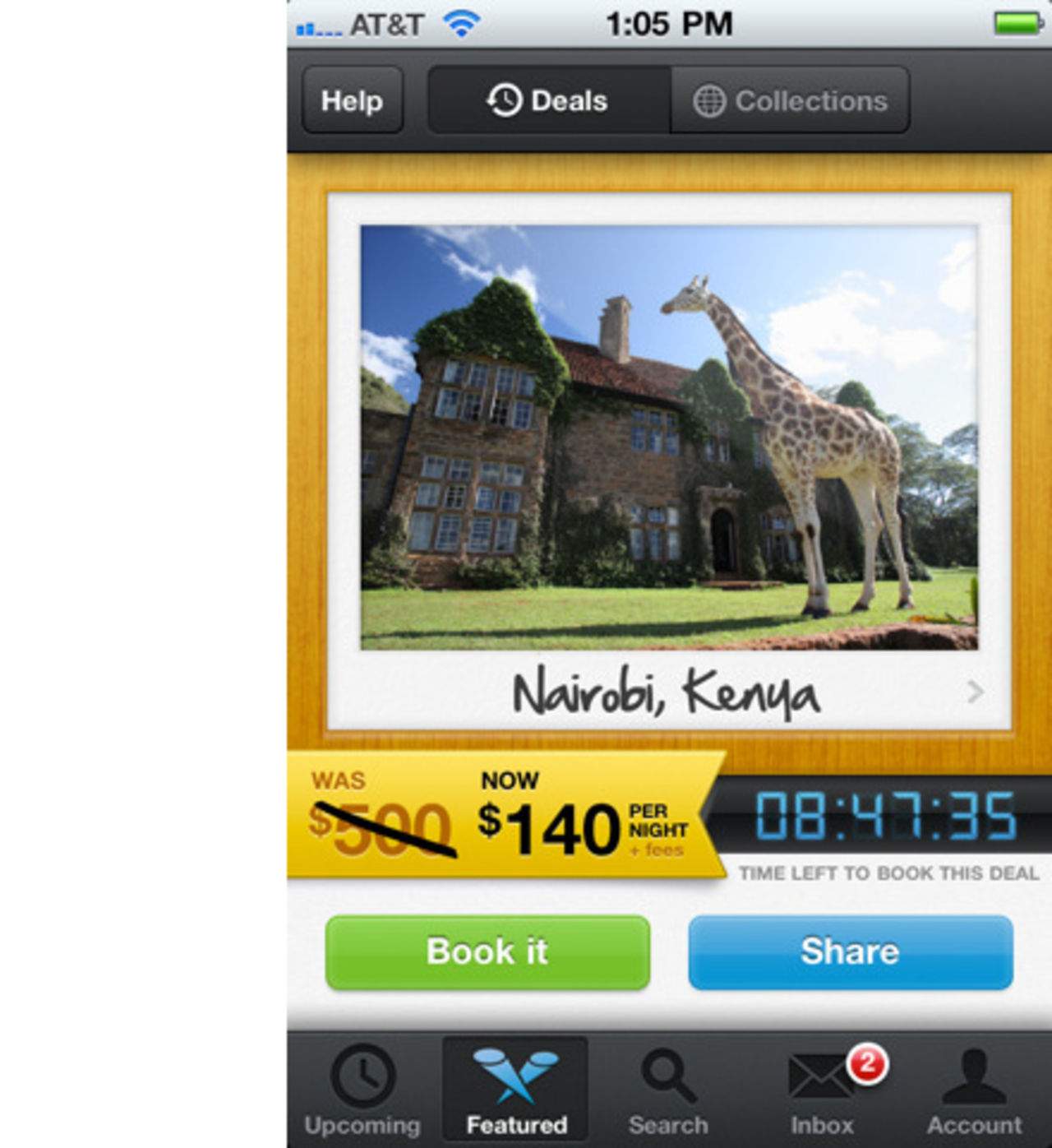 Airbnb som iPhone-app