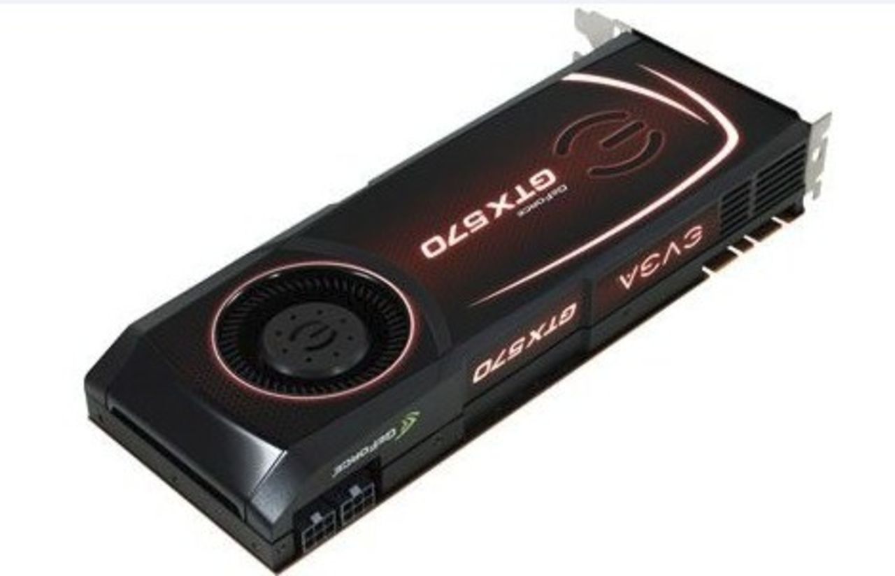 Bilder och pris på EVGA GeForce GTX 570