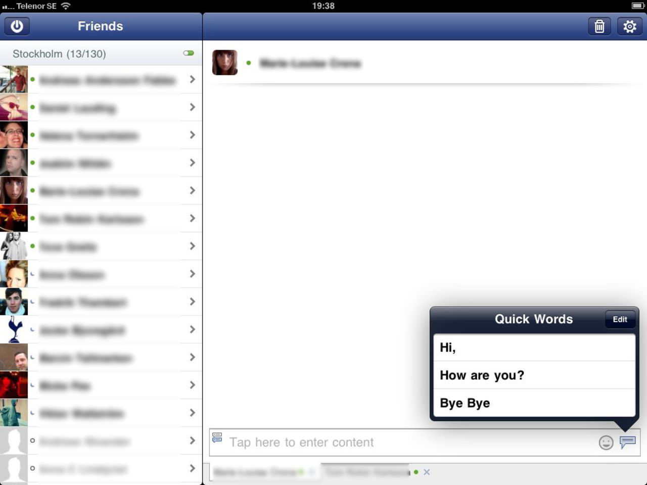 Vi testar iPad-chatt-appar till Facebook