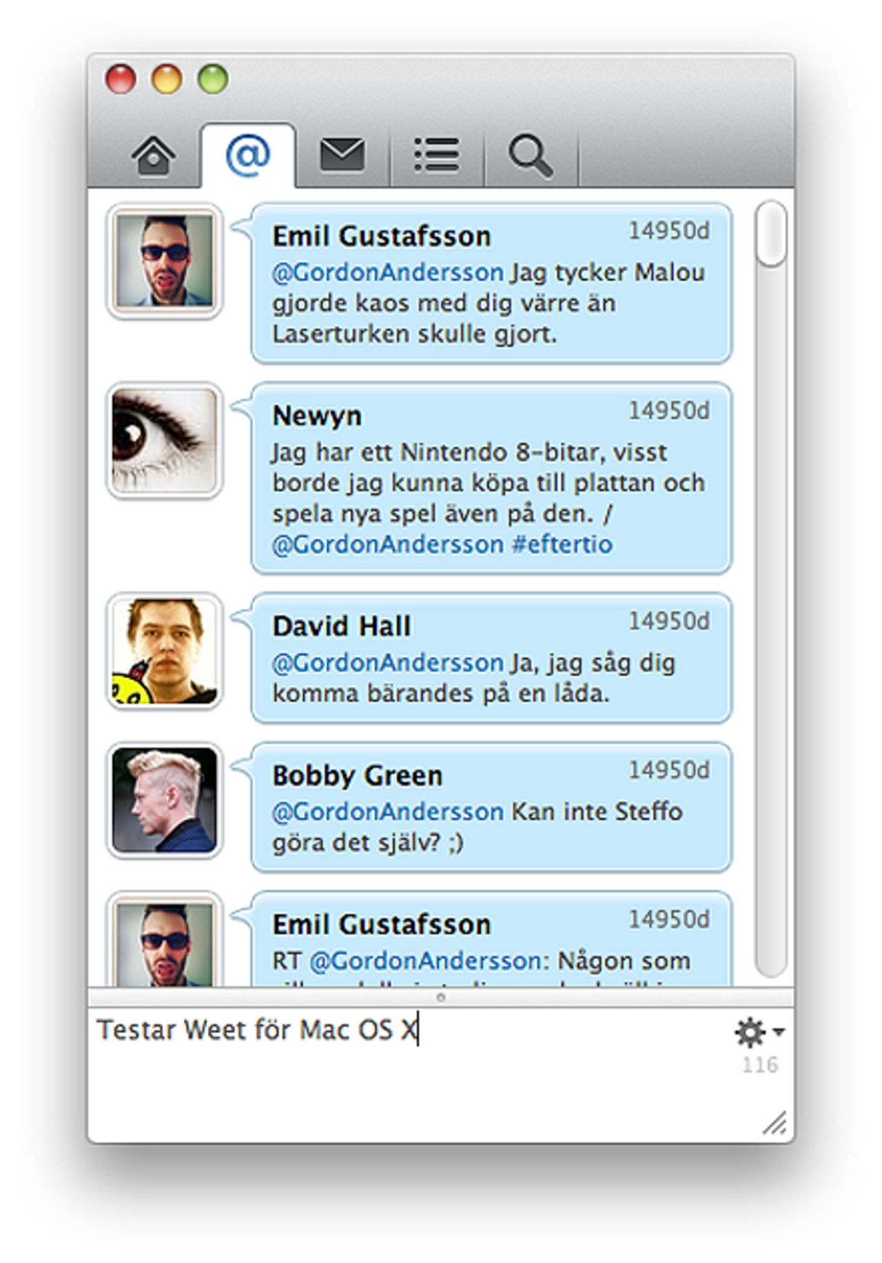 Twitter-app från iOS når OS X