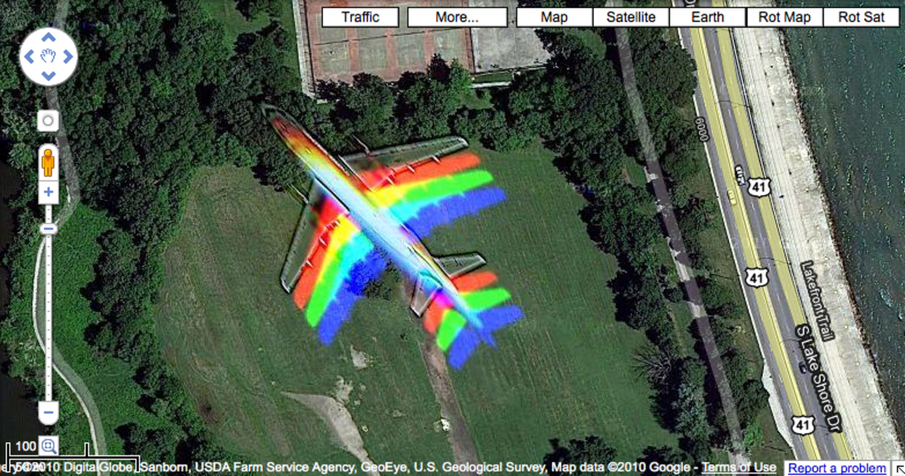 Dagens bild: Flygplan i Google Maps