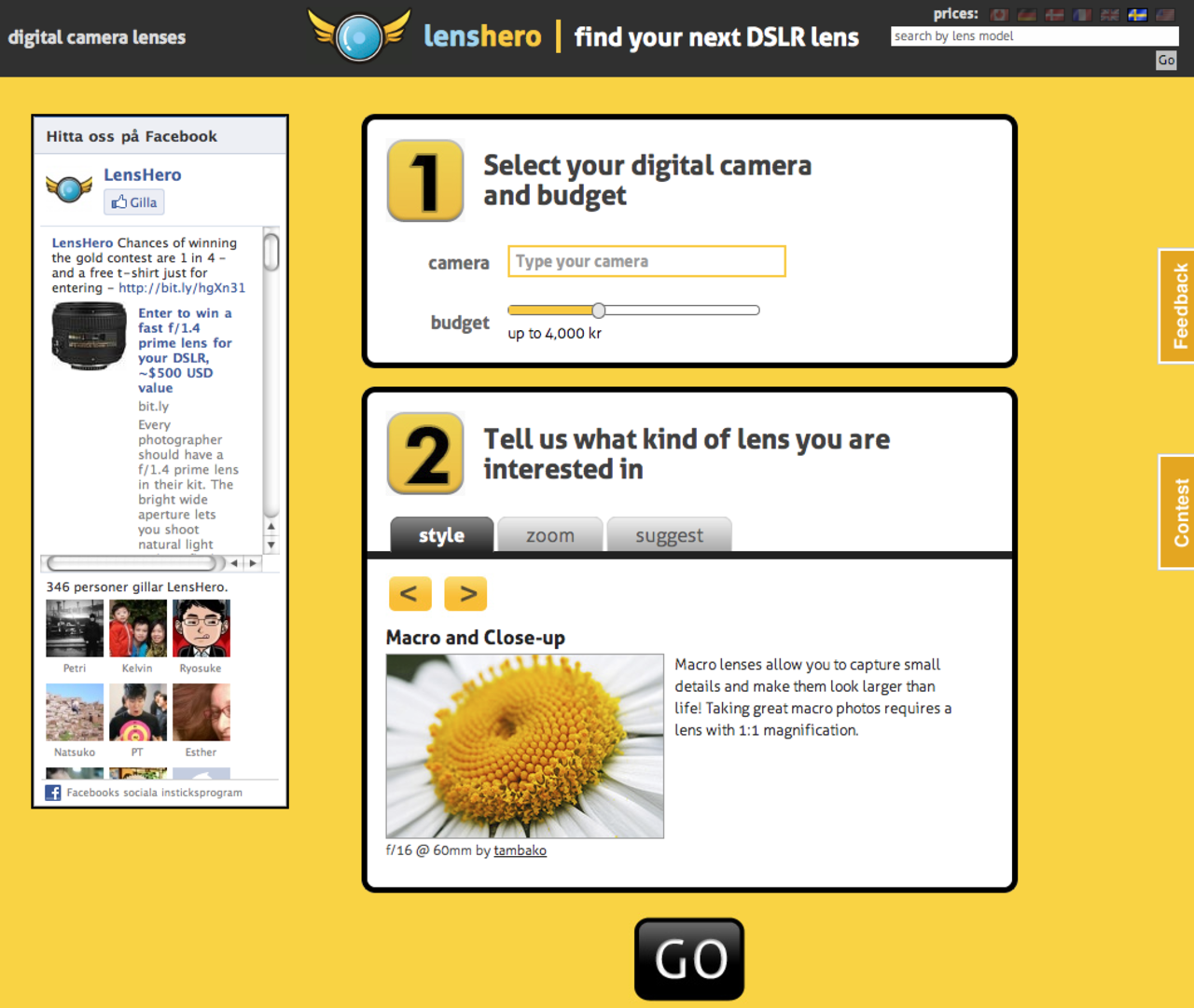 Ny sajt hjälper dig med objektivköpet