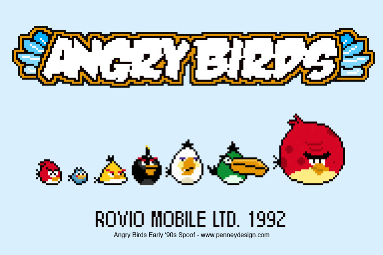 Om Angry Birds kommit 1992