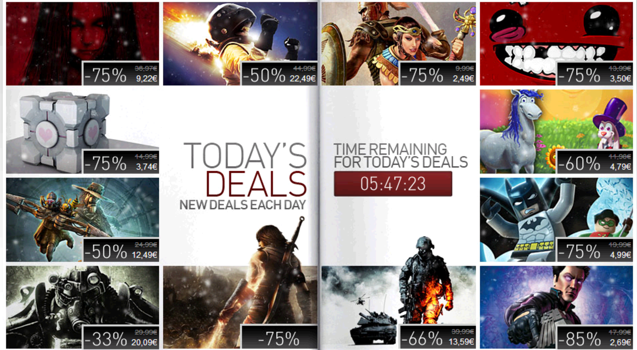 Galen julrea på Steam