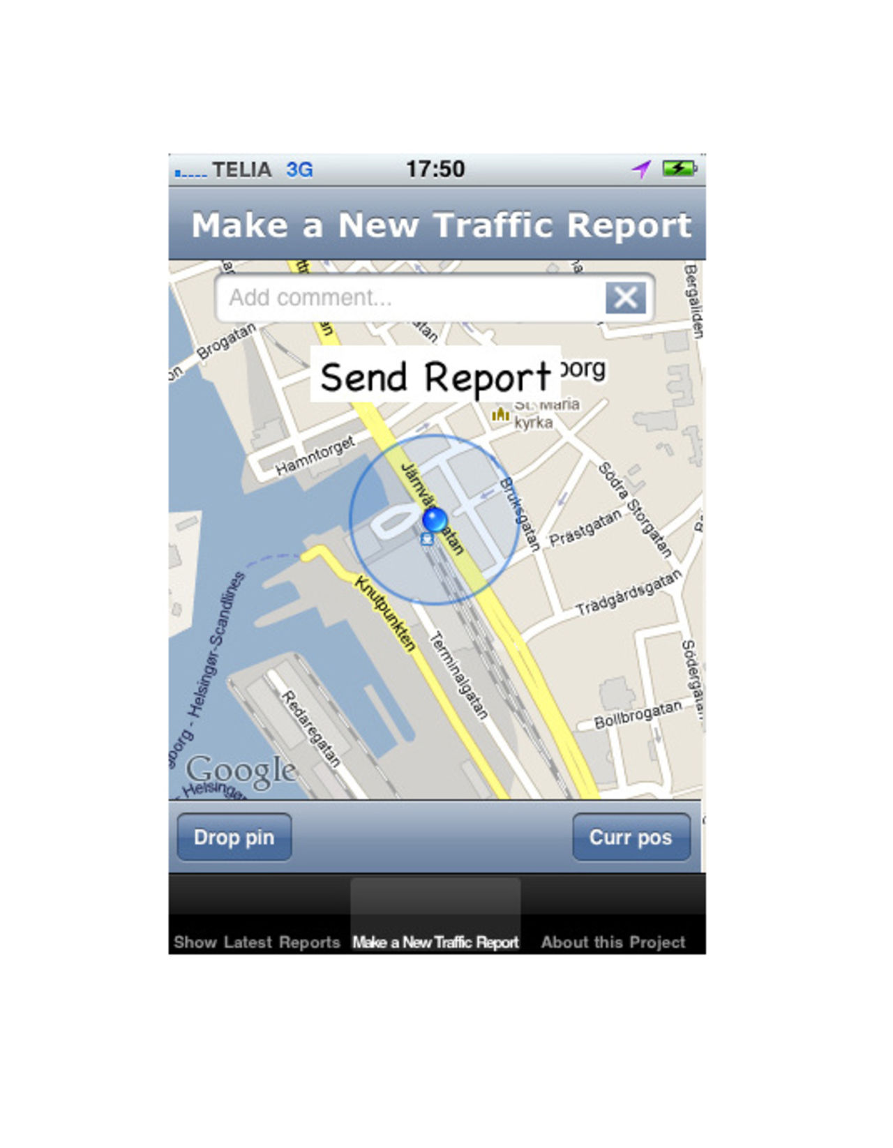 Rapportera trafikstörningar med denna app