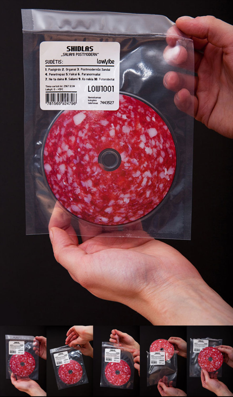 En skiva salami. Albumet Saliami Postmodern. Feber / Hem