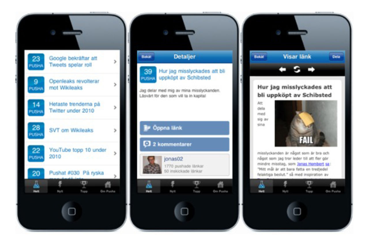 Pusha släpper iPhone-app