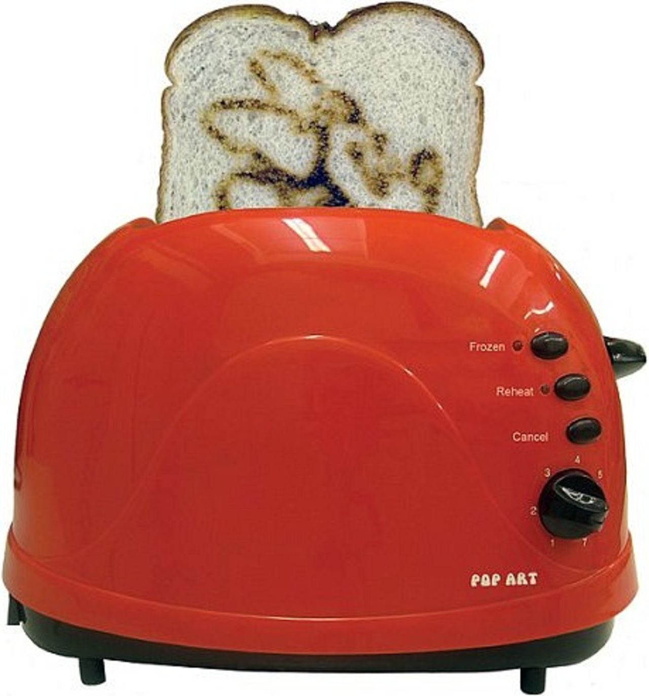 Brödrost som rostar Disney-motiv