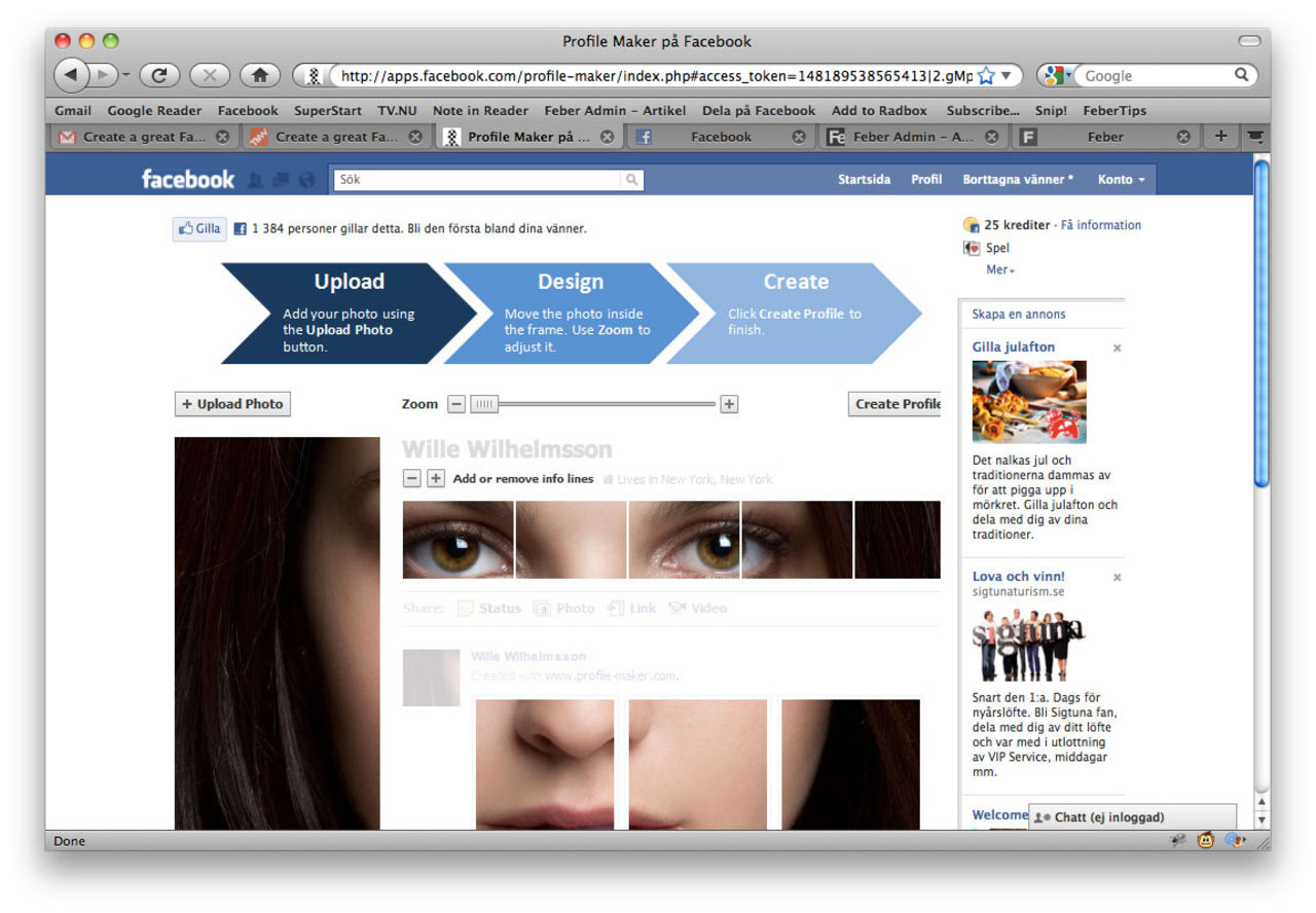 Profile Maker fixar rolig Facebook-profilbild
