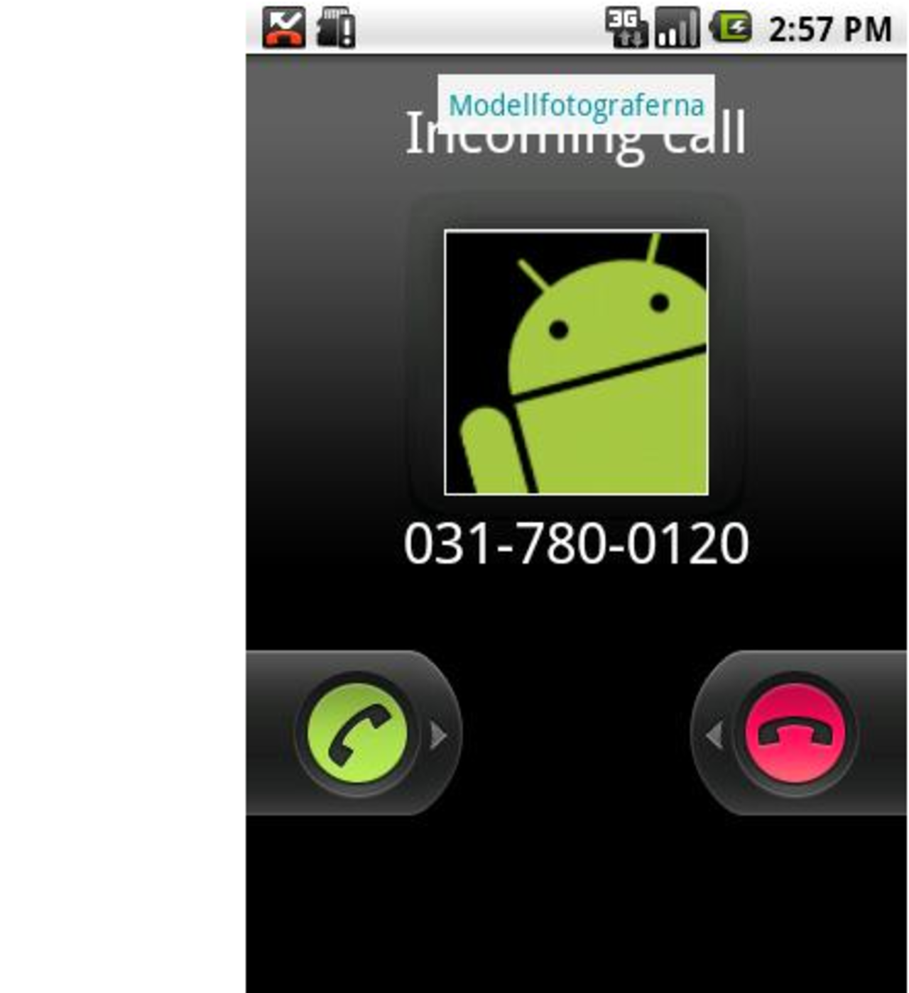 Android-app till Missat Samtal