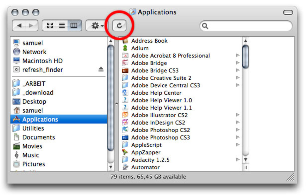 Uppdatera Findern mera