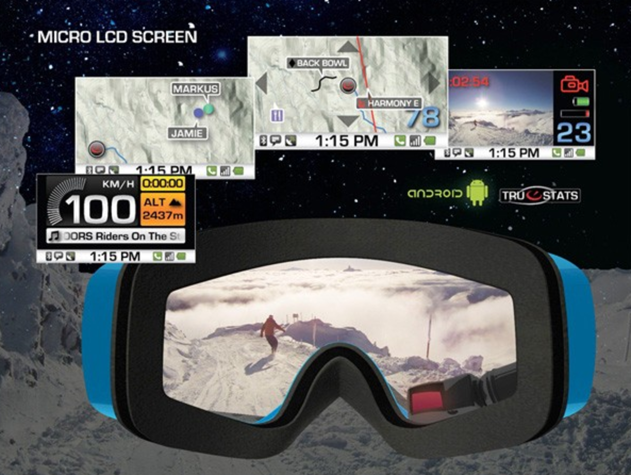 Brillor med micro-LCD och Android OS