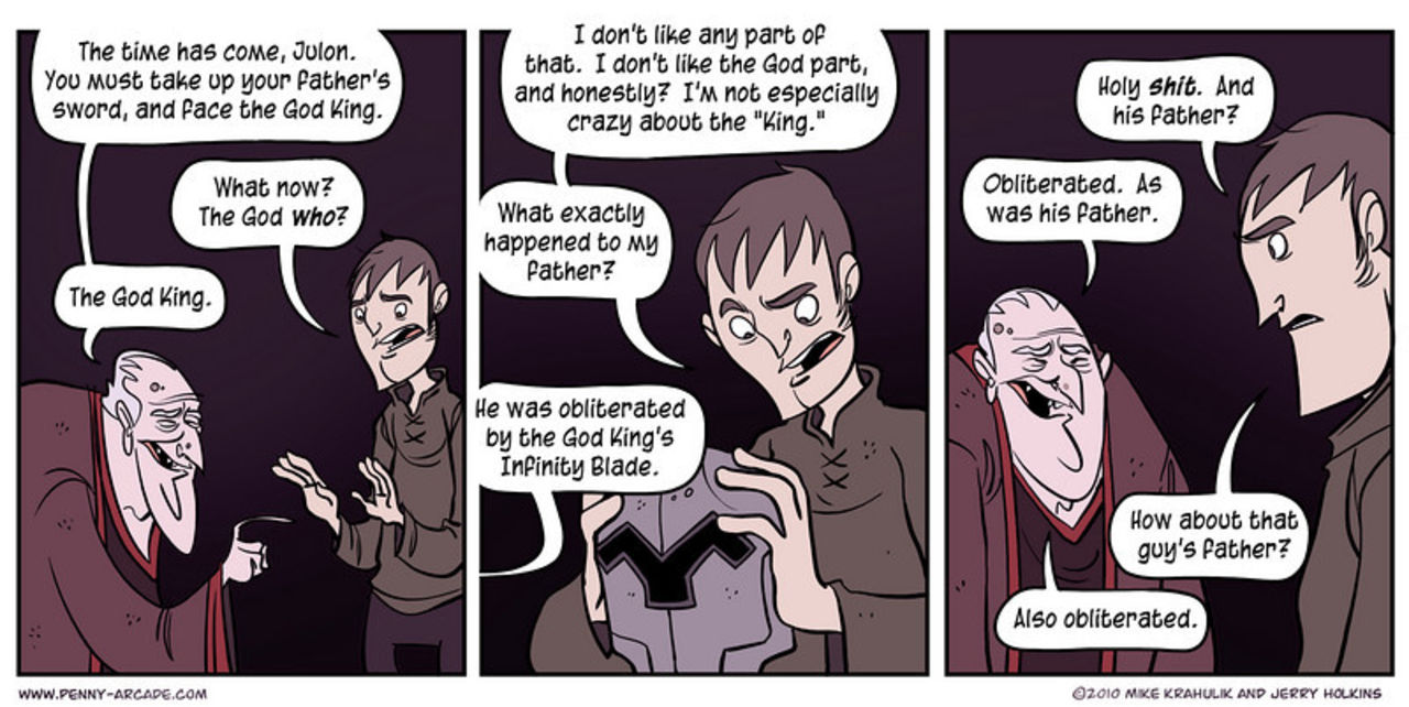 Infinity Blade humor