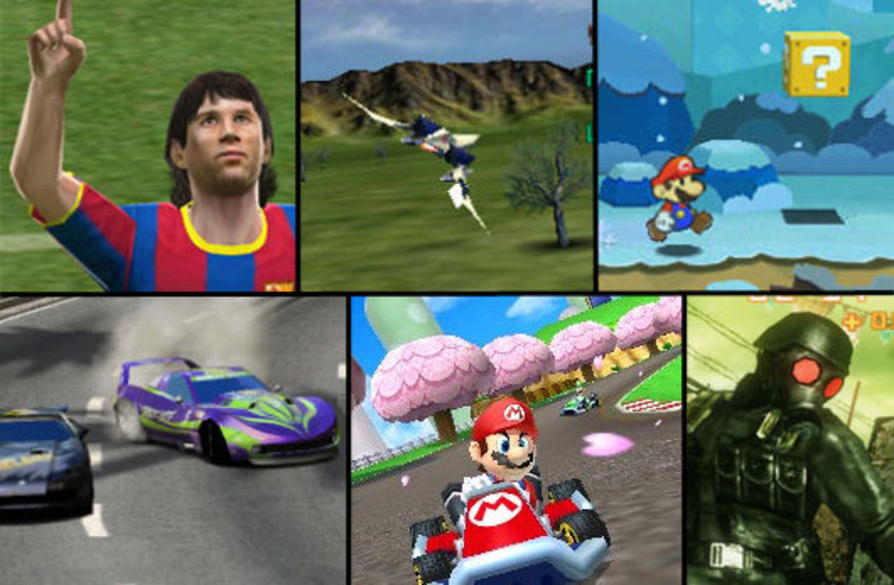 En massa media från Nintendo 3DS-spel