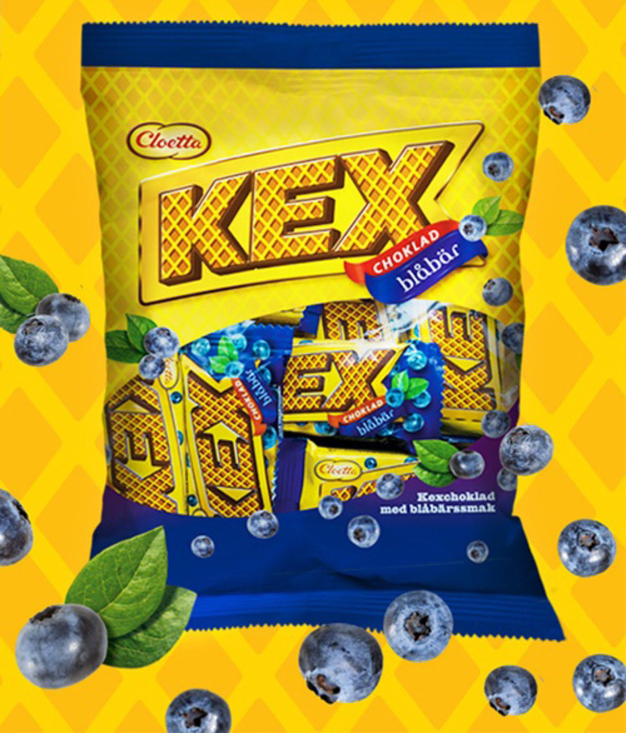 Kexchoklad med blåbärssmak