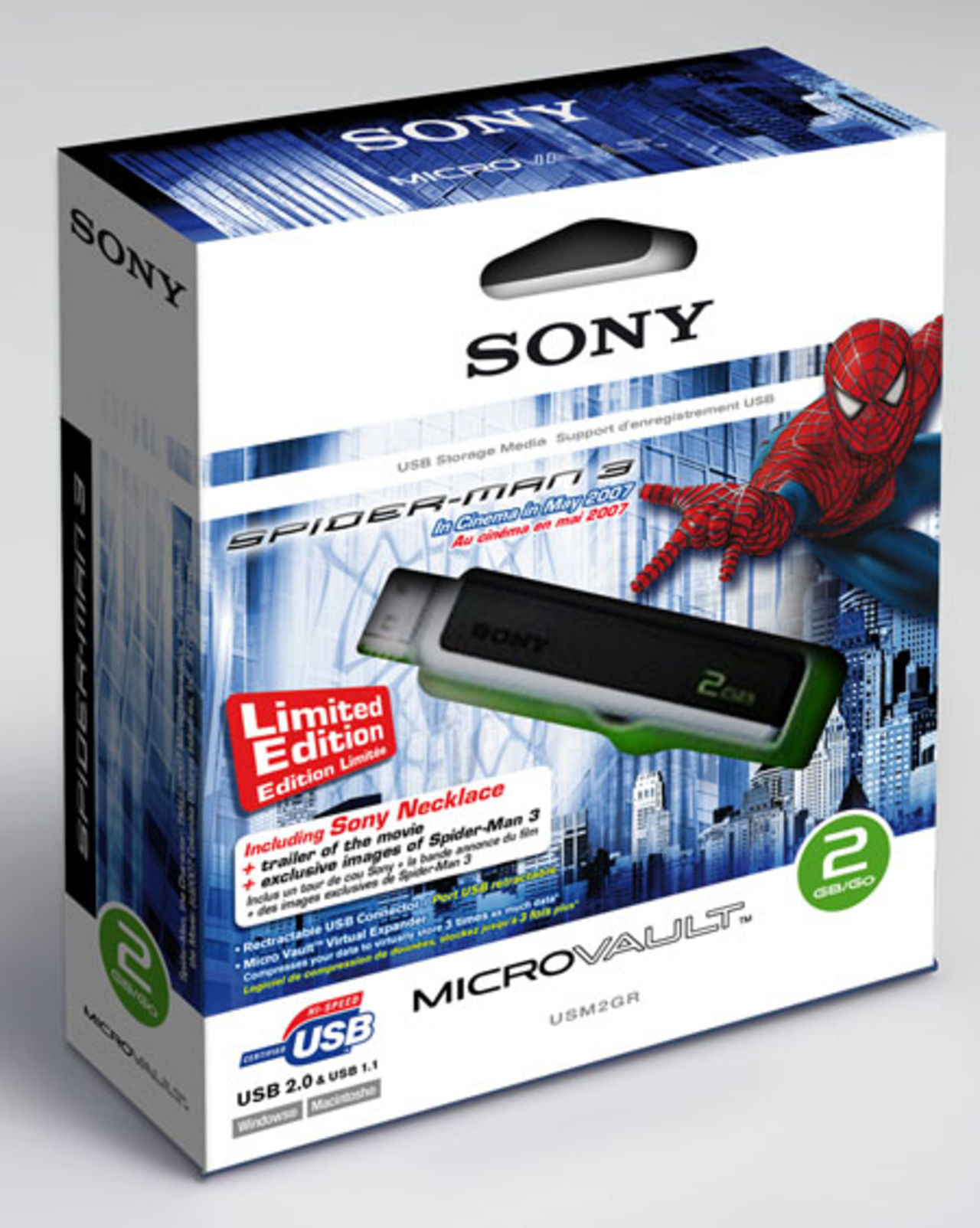 Spindelmannen- minnen från Sony