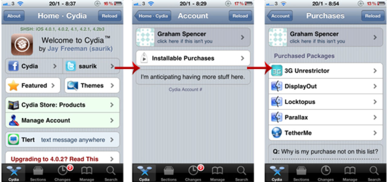 Cydia får trevlig uppdatering