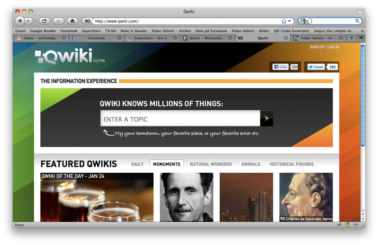 Qwiki nu öppen för alla