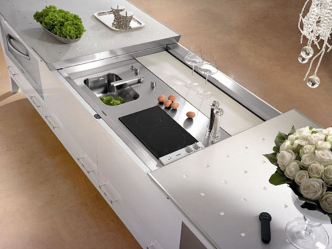 En köks-ö med extra allt