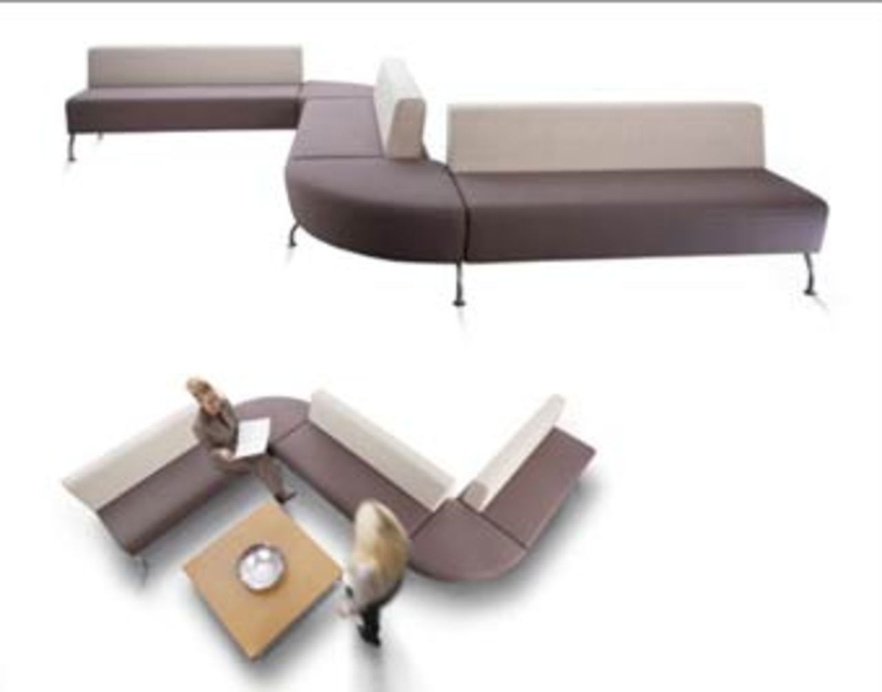 Skön soffa för offentliga rum