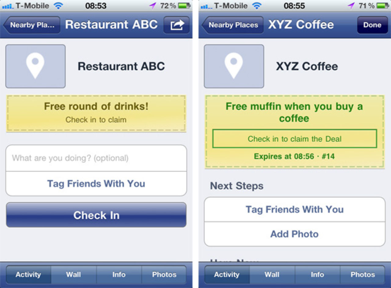 Facebook Places Deals lanseras i Europa