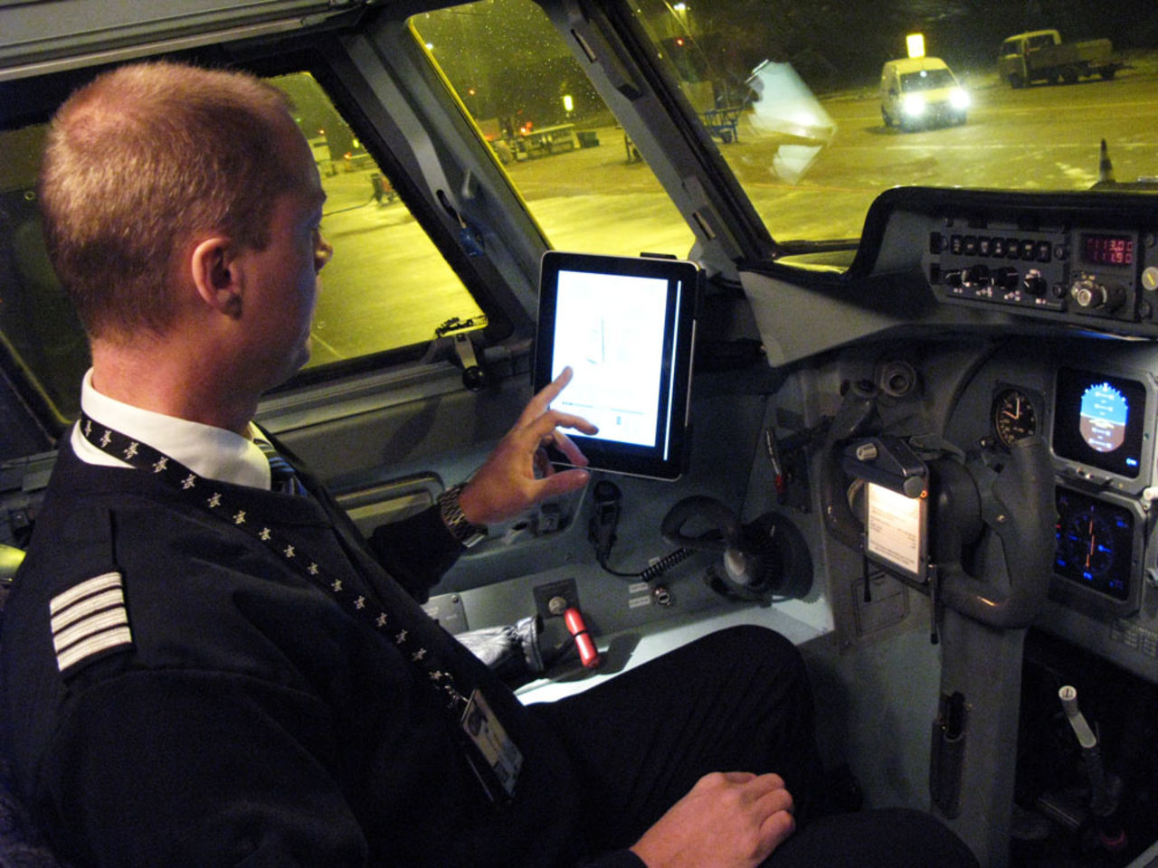 iPad dyker upp i cockpit