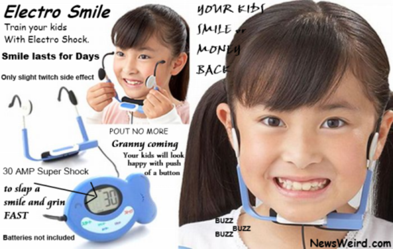 Japansk uppfinning tvingar barnen att le