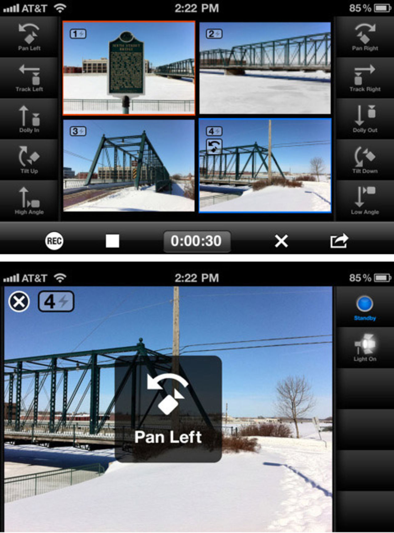 Koppla ihop flera iPhones för flerkamera-inspelningar