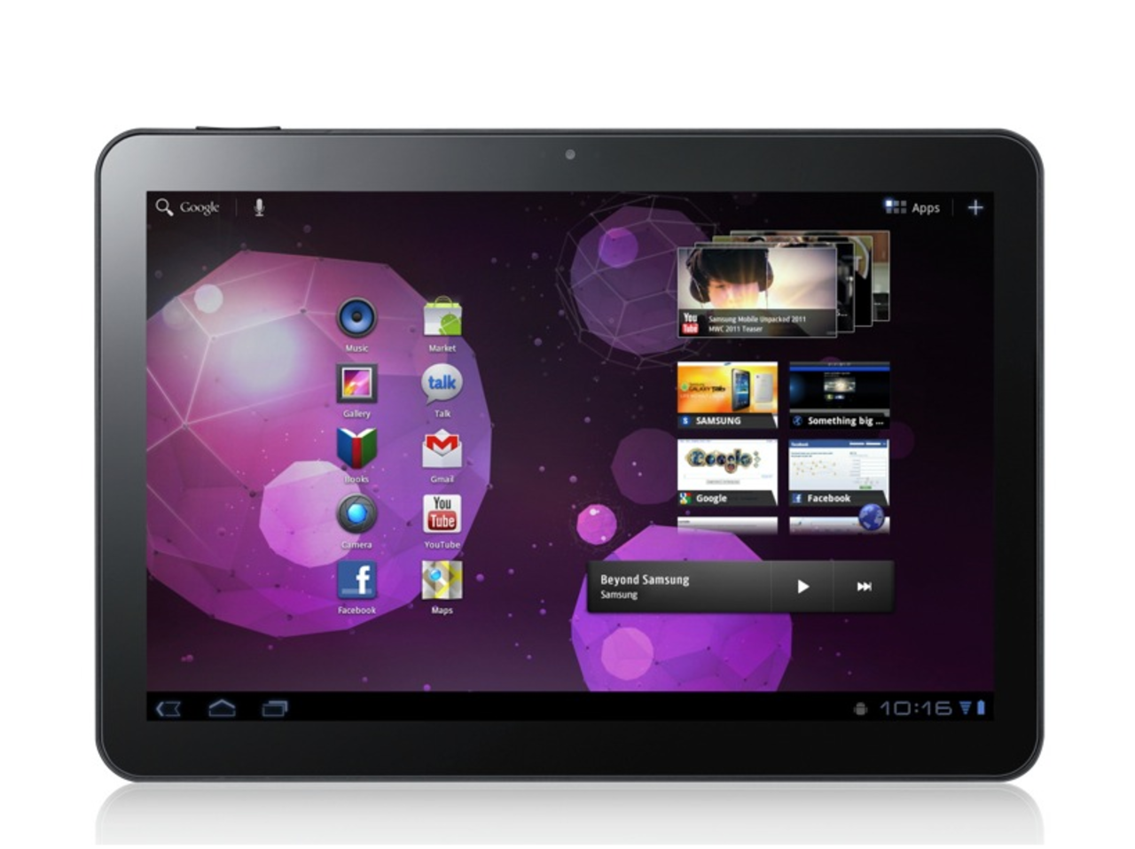 Samsung presenterar större Galaxy Tab - på 10,1 tum