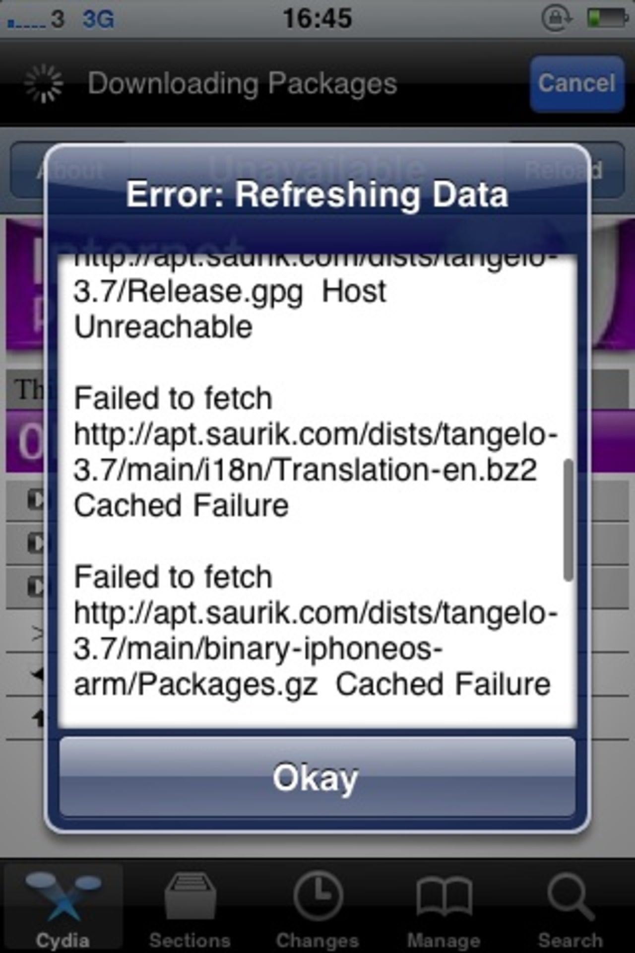 Cydia blockerat i Storbritannien