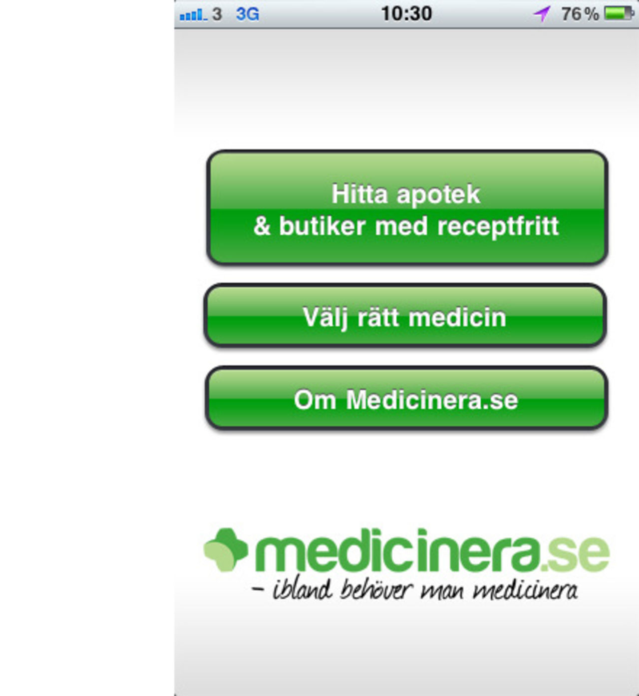 Medicinera.se - app för sjukvårdsupplysning