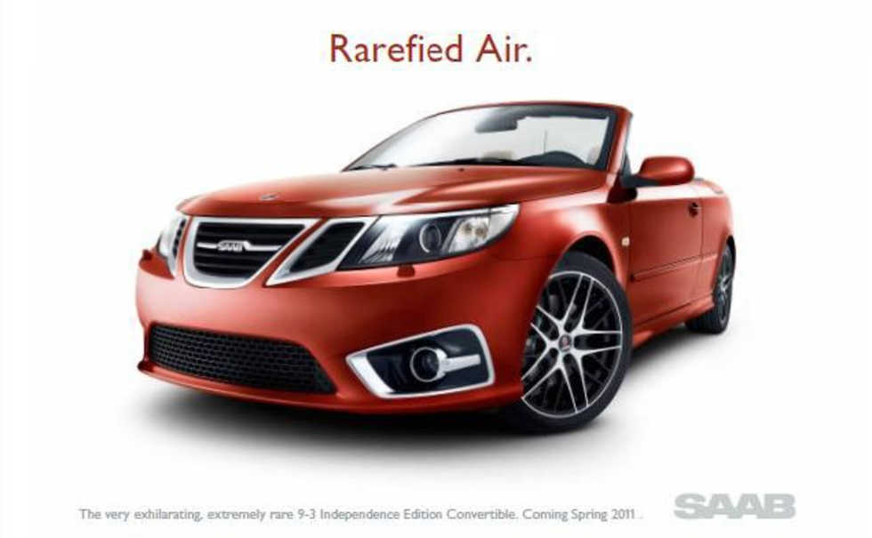 Saab 9-3 Cabriolet Independence Edition läckt