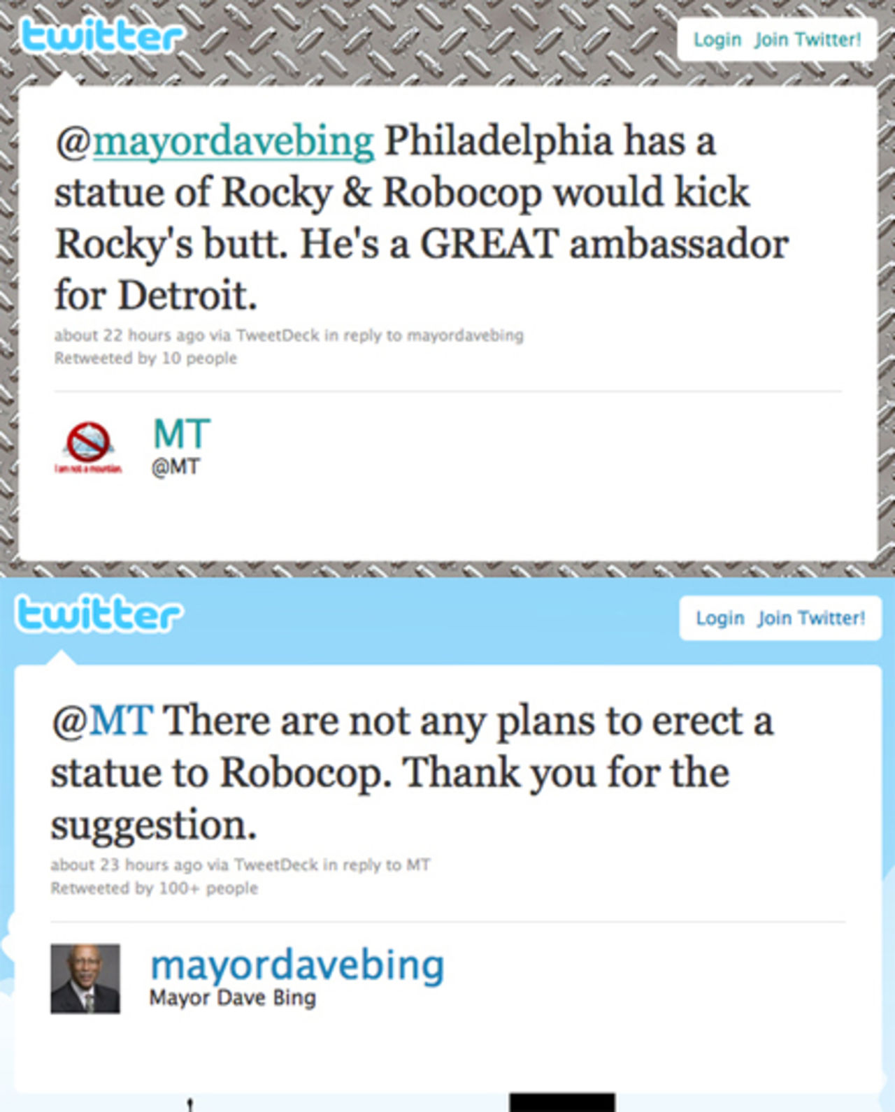 Detroit får en RoboCop-staty