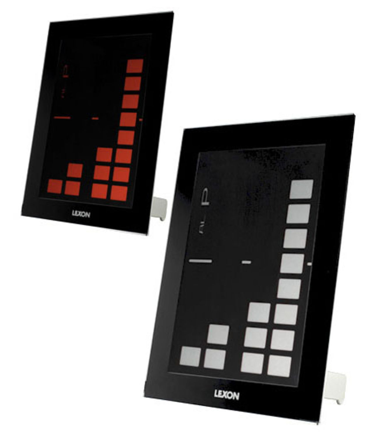 Väggklocka med staplar av tid