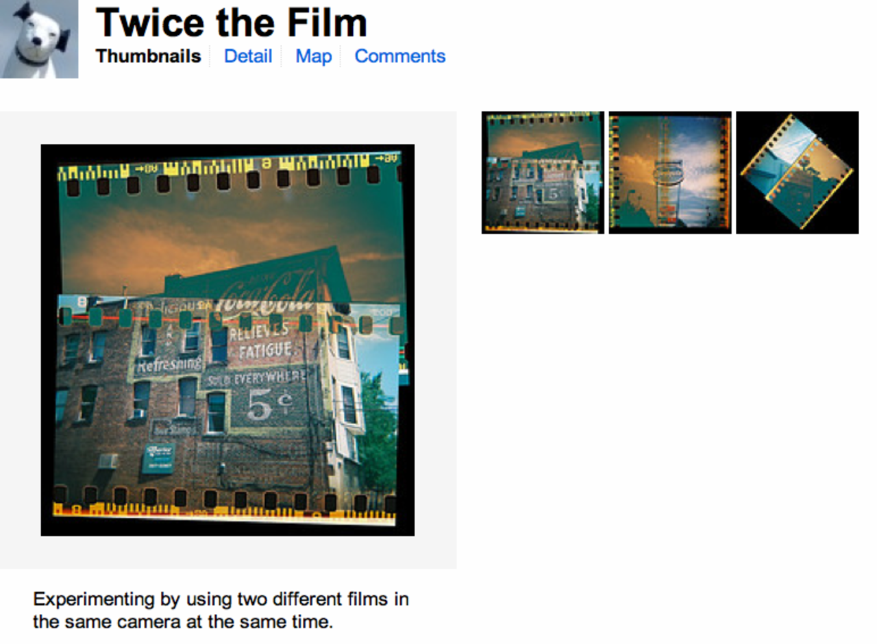 Mata din mellanformatare med dubbla 135-rullar