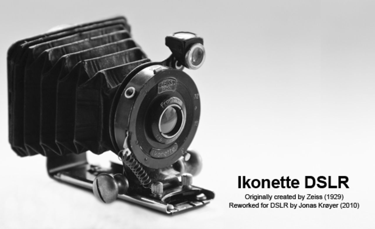 Bälgoptik på modern systemkamera