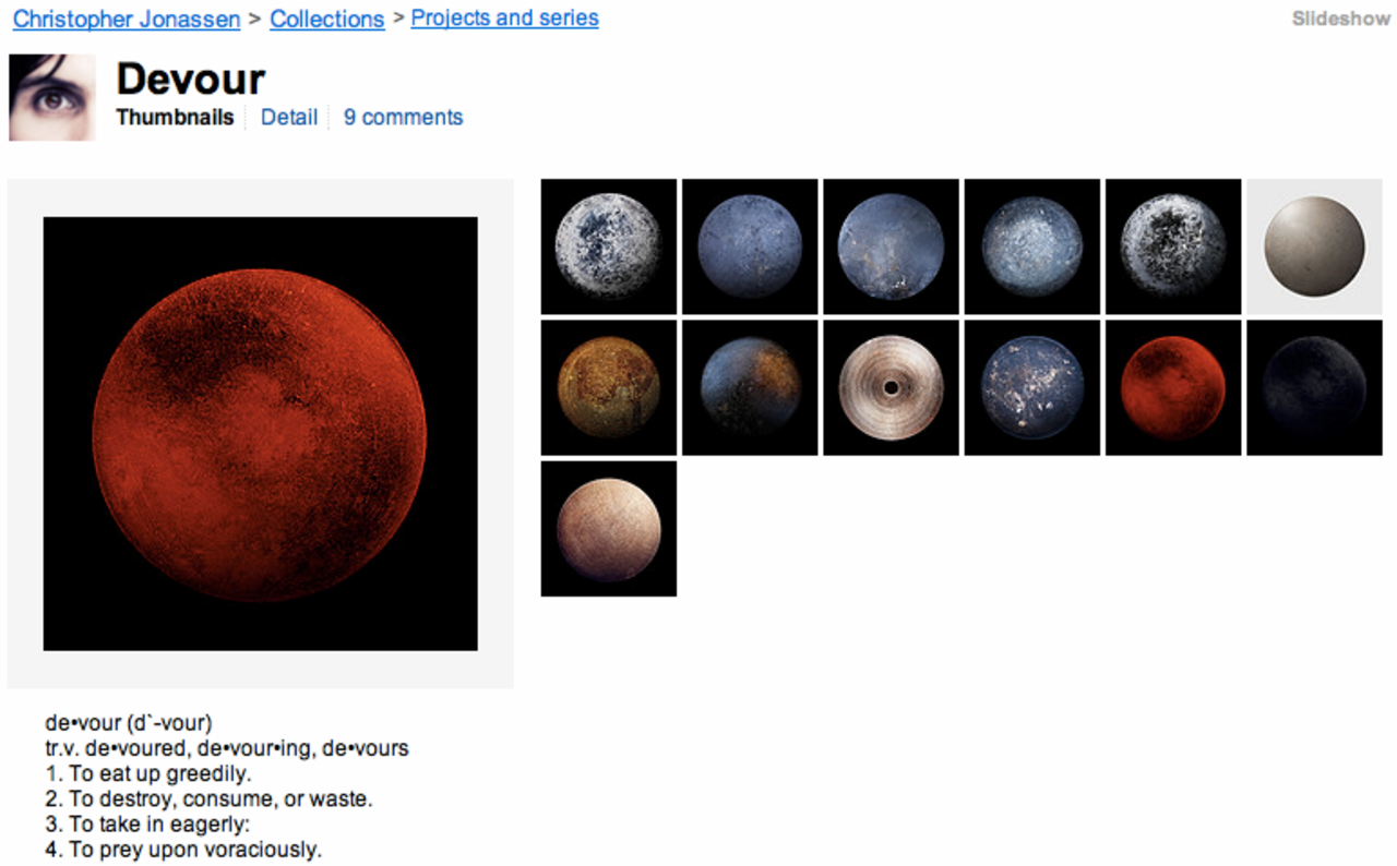 Stekpannor som ser ut som planeter