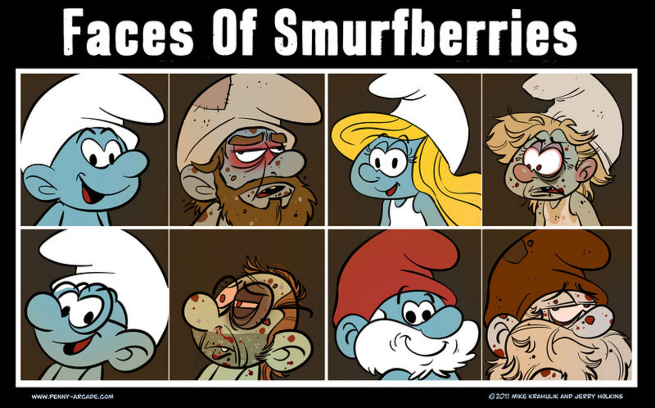 Hur ser det ut i Smurfbyn när ingen tittar?