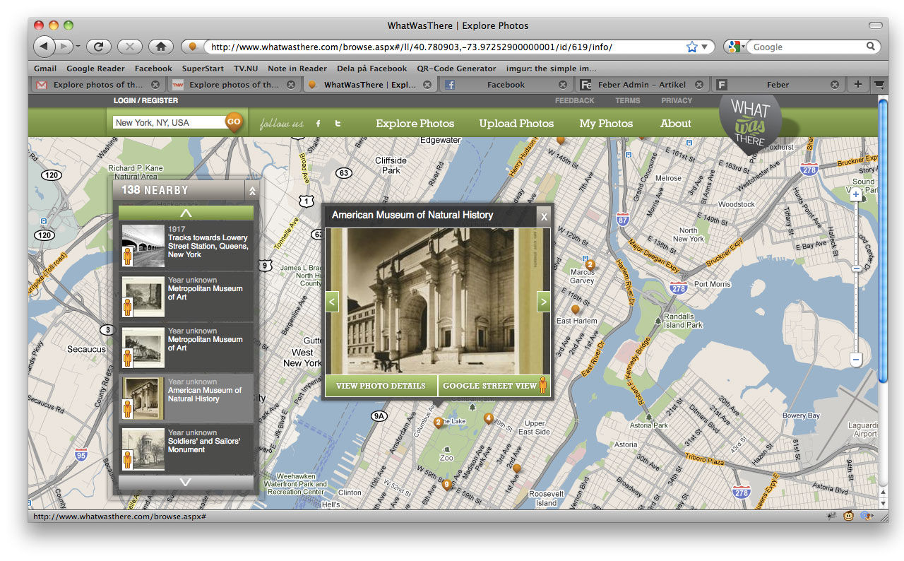Kolla hur det såg ut förut i WhatWasThere