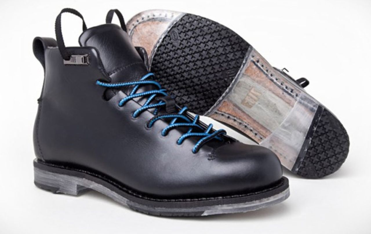 Skor med genomskinlig sula