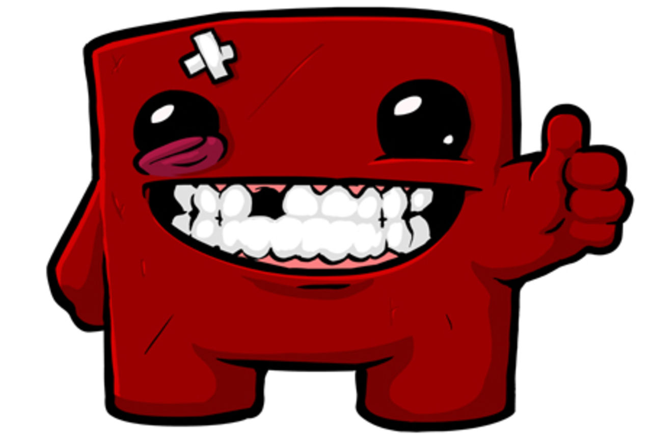 Super Meat Boy-folk sura på Microsoft