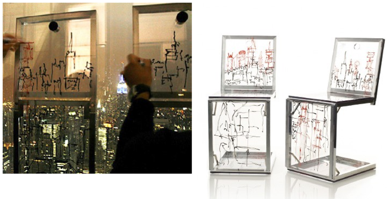 Väggkonst som blir stol