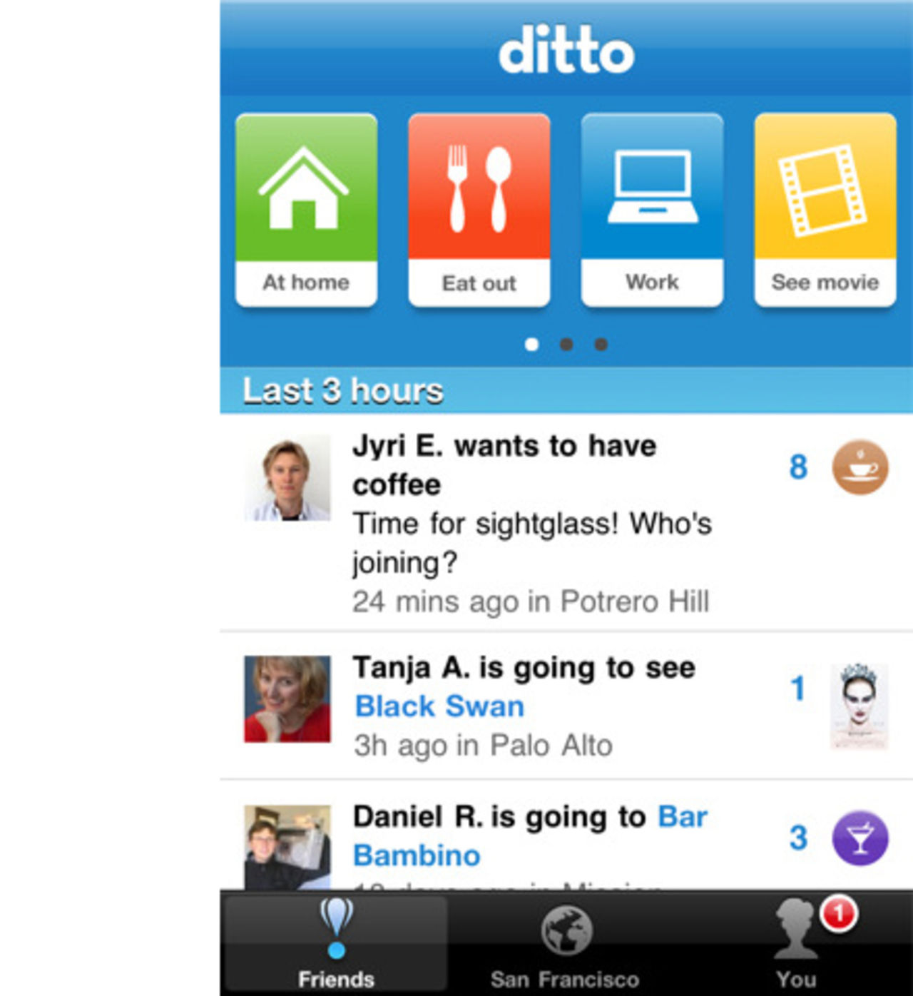 Ditto - iPhone-app för att berätta vad du ska göra