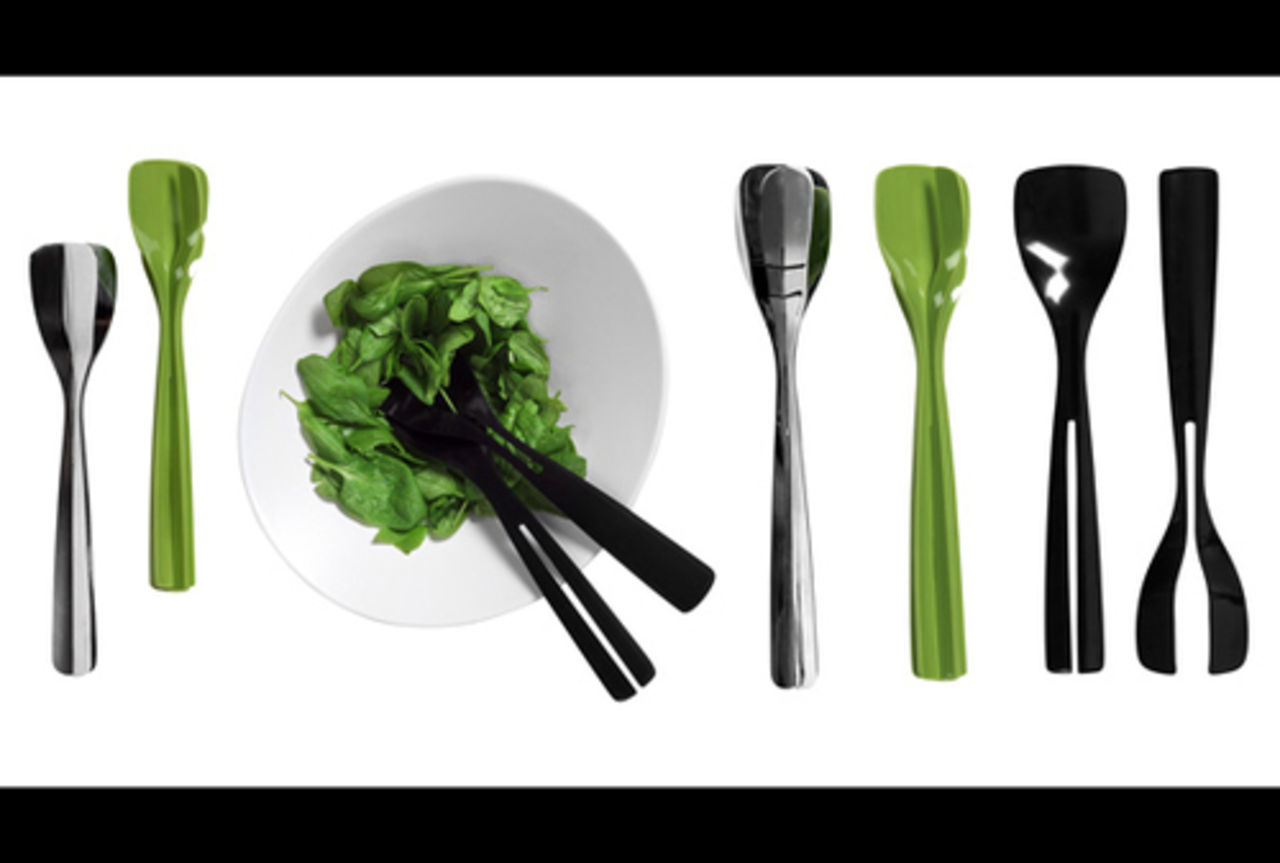 Salladsbestick med stil, en bristvara