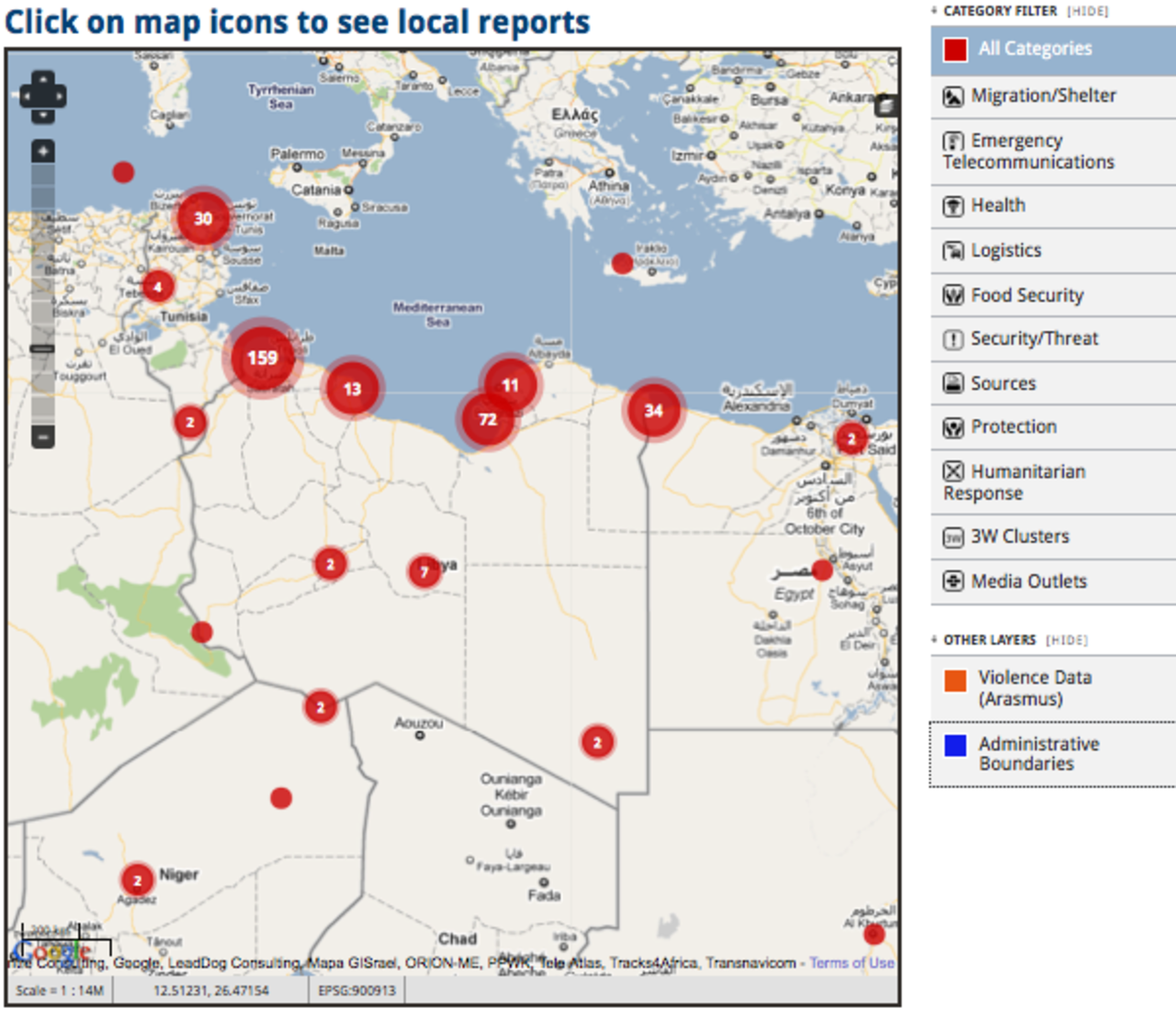 Håll koll på Libyen med Google Maps